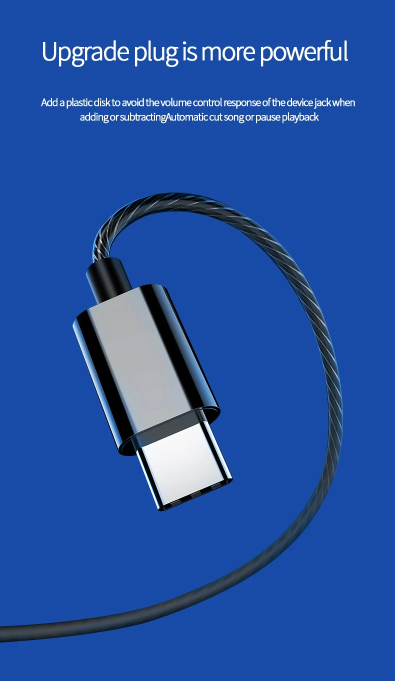HiFi USB-C наушники-вкладыши с динамическим Приводом Типа C, наушники с басами, металлическая Спортивная игровая гарнитура с микрофоном для samsung Xiaomi huawei Letv