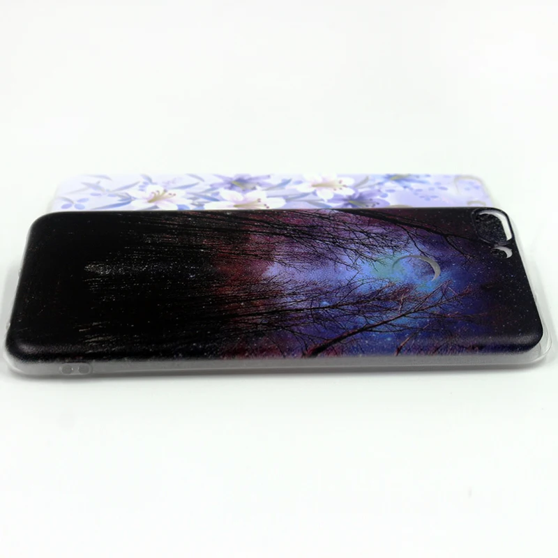 For Huawei P Smart 5.65 Inch Colorful Phone Case Soft Tpu Silicone Cover Printed Fundas |