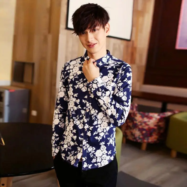 Free Shipping 2014 Hot Mens Shirts Men's dress Casual Fit Stylish long-sleeved Size | Мужская одежда