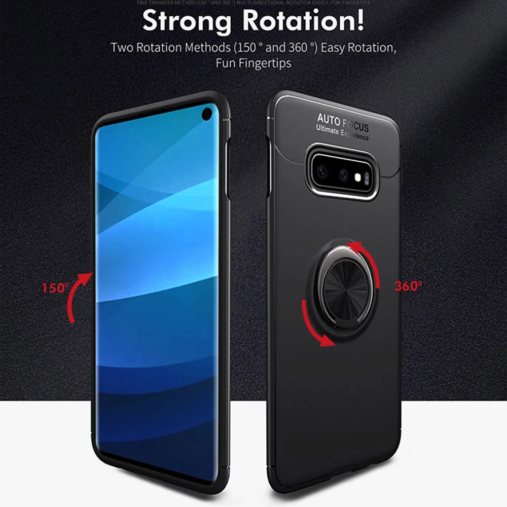 ZGAR чехол для Samsung Galaxy S10 Plus S10e автомобильные магнитные Чехлы кольцевой держатель