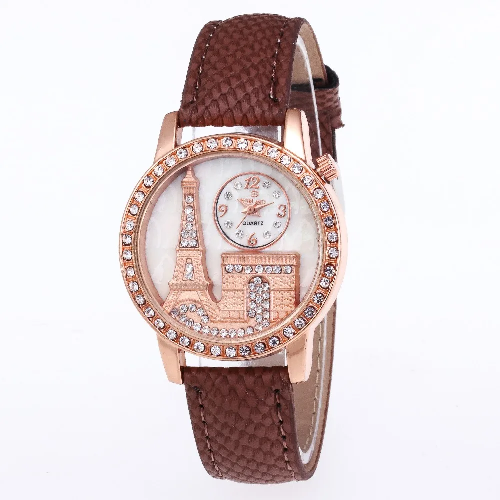 Женские часы Marque De luxe с Эйфелевой башней женские Модные Аналоговые кварцевые