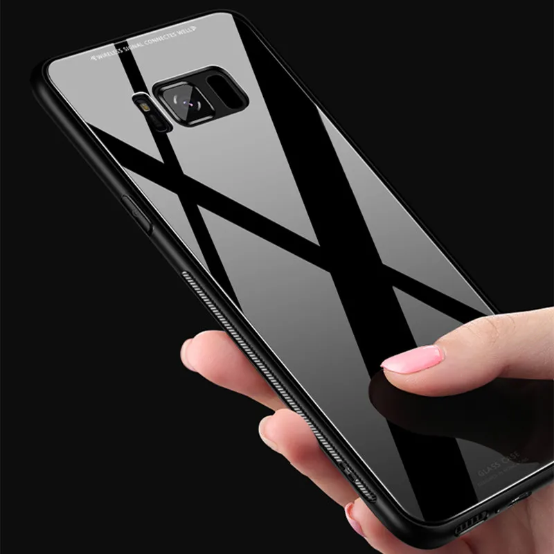 Самый популярный стеклянный чехол-накладка с защитой от царапин для Samsung Galaxy S8