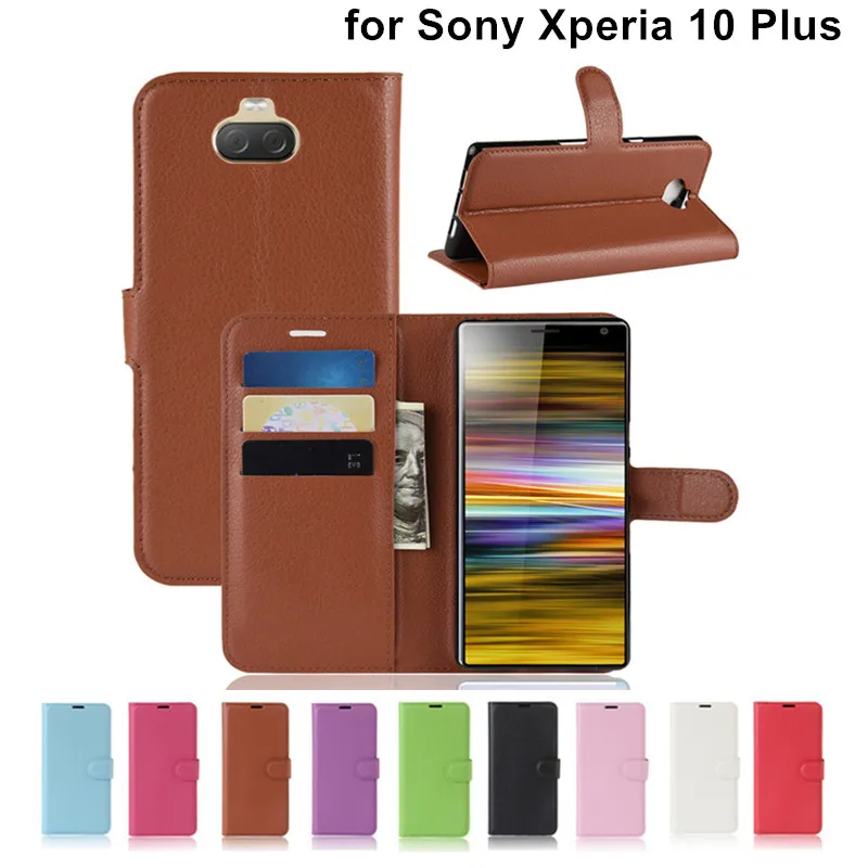 Чехол для sony Xperia 10 Plus чехол 6 5 дюймов чехол-кошелек с подставкой из искусственной