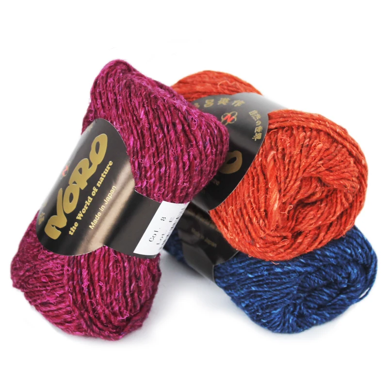 1*50 г шариковая шелковая садовая шерстяная смешанная пряжа для ручного