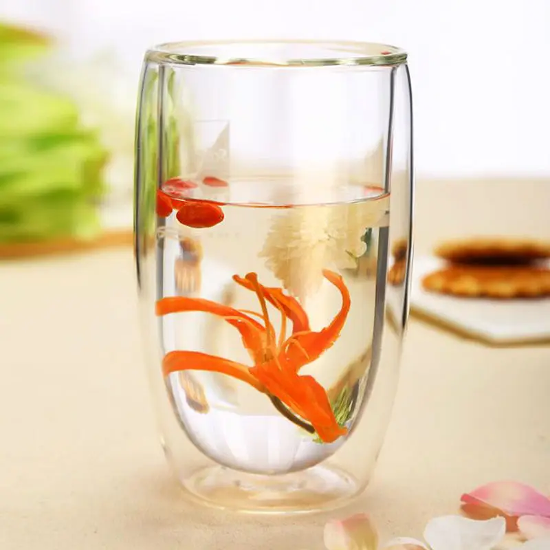 400ml Handmade Healthy Double layers Coffee Tea Cups | Дом и сад