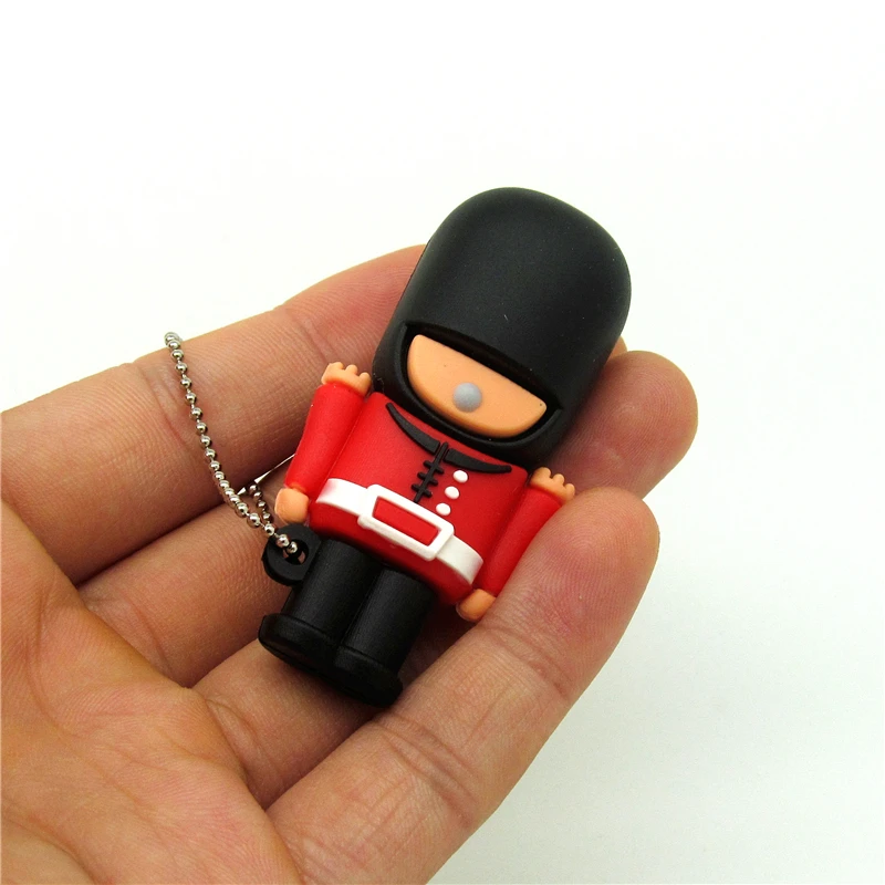 Новое поступление мультяшный британский солдат usb флеш накопитель армейский