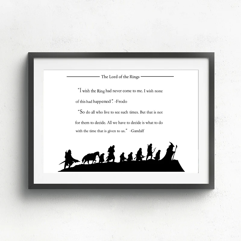 Джей Р. Холст и плакат Tolkien художественная стена с цитатой фэнтезийная литература