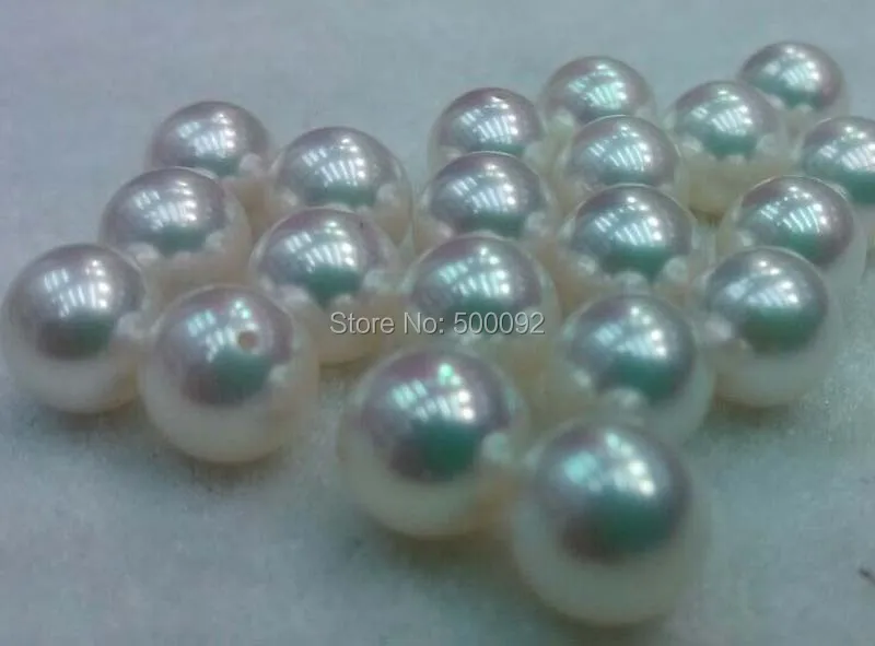 

AAA+++ 7.5mm round white Akoya Pearl shiny loose pearl jewelry