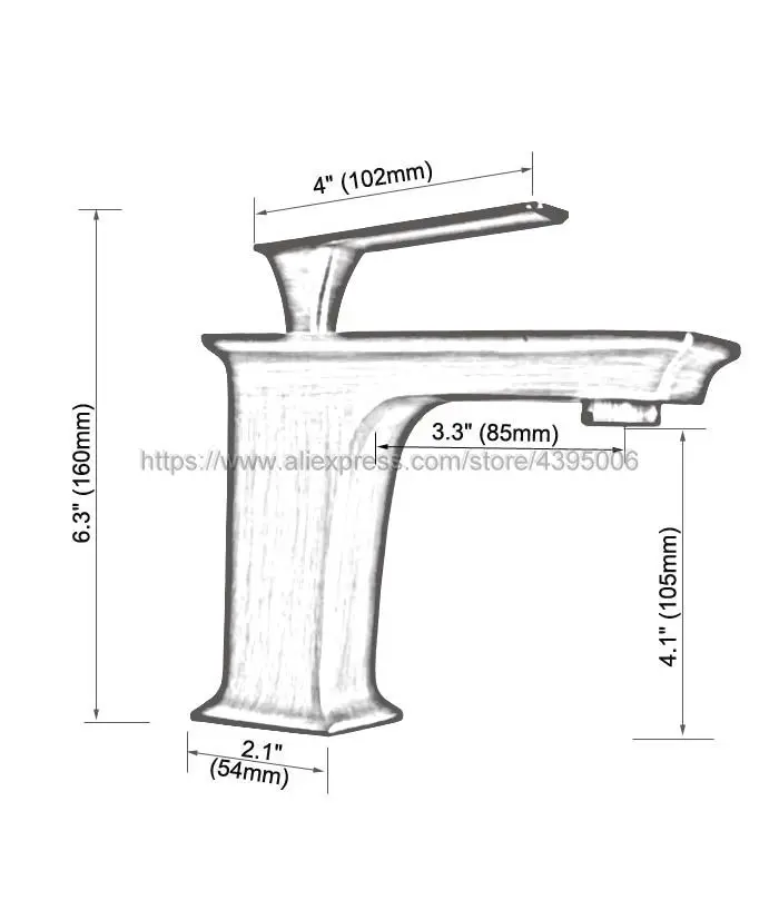Смесители для раковины черный смеситель в ванную комнату с одной ручкой и одним