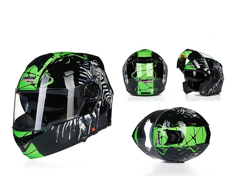 Tanked Racing ECE одобренный Filp Up мотоциклетный шлем T270 с двойными линзами Открытый мотоциклетный шлем Мото шлем