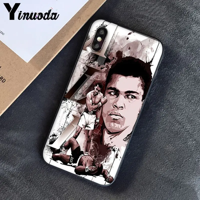 Yinuoda Muhammad Ali бокс Чемпион Новинка чехол для телефона Fundas чехол для iPhone 8 7 6 6S 6Plus X XS MAX 5 5S SE XR Fundas Capa