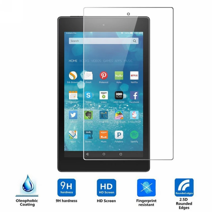 Для Amazon 2017 Новинка Kindle Fire HD 8 Премиум взрывозащищенное Закаленное стекло Защита