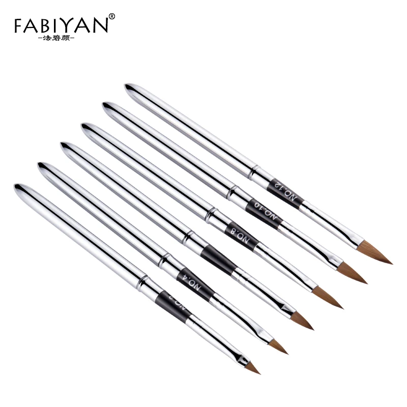 6 шт./компл. съемный дизайн ногтей кристальная ручка кисть для акриловых зерен