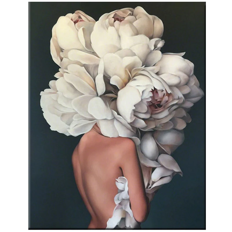 Скандинавском стиле с цветочным принтом для девочек искусство алмазная живопись