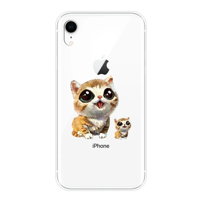 Чехол для iPhone 6 S 7 8 X XR XS Max Сиба ину собака каваи кошка Мягкая силиконовая задняя