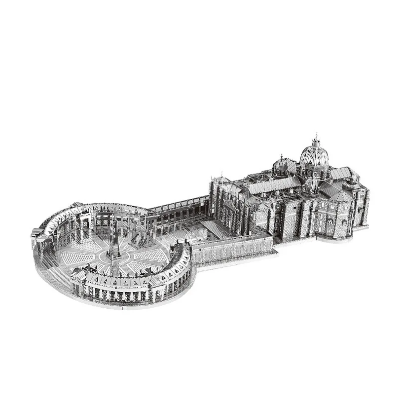 

St. Petersburg Cathedral 3D Metal Assembled Model Home Life Ornaments Stainless Steel Model