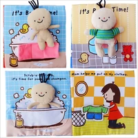 baby cloth book of bath potty baby early education puzzle cloth book for 0 1 3 years old children