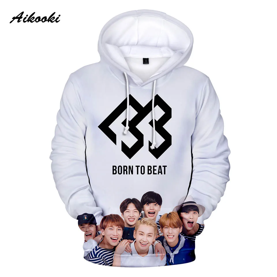 Толстовка с капюшоном BTOB ildo для мужчин и женщин активного отдыха Kpop 3D модный