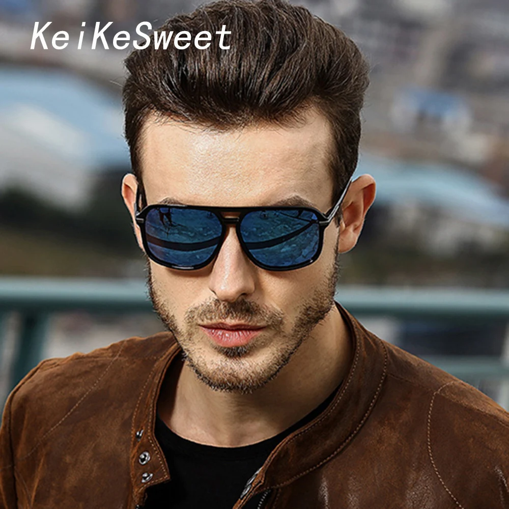 Мужские поляризационные солнцезащитные очки KeiKeSweet брендовые дизайнерские для