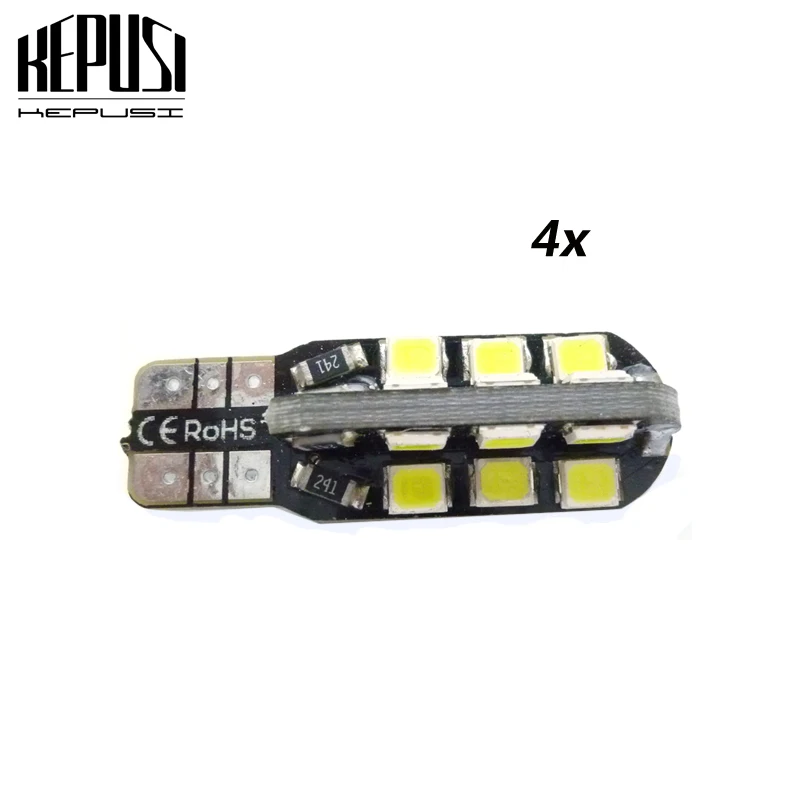 

4 Pcs T10 led W5W Bulb 194 24SMD 2835 W5W led t10 auto car Side Wedge Light Parking Interior Lighting Signal Lamp car styling