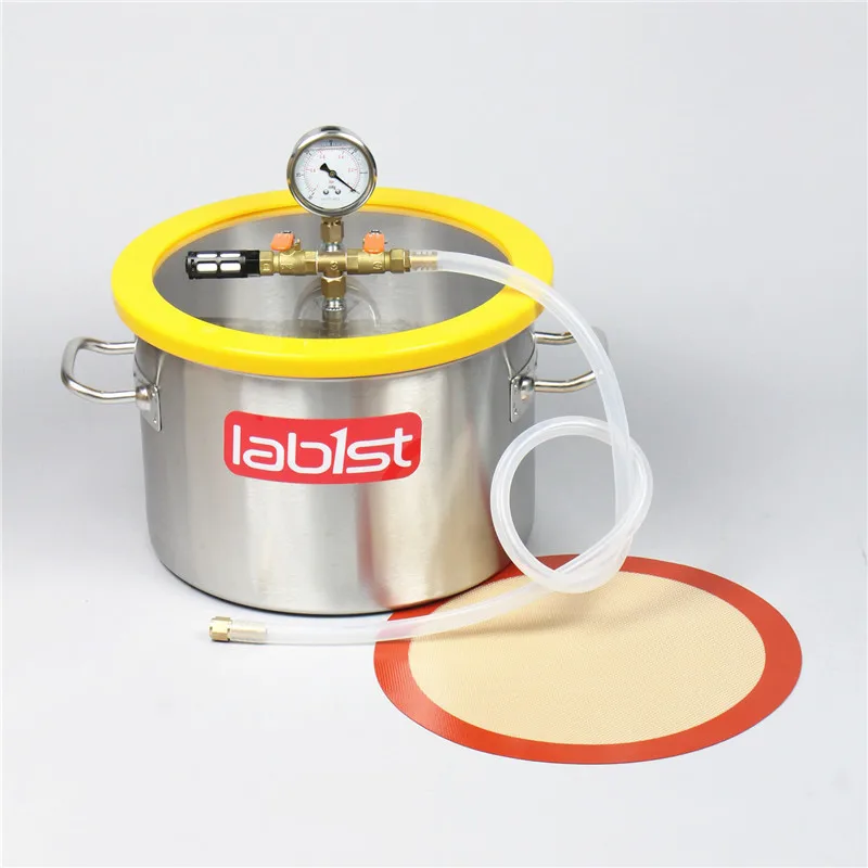 Вакуумная дегазирующая камера из нержавеющей стали 3 7 галлона (14 1 литра) 30 см x 20