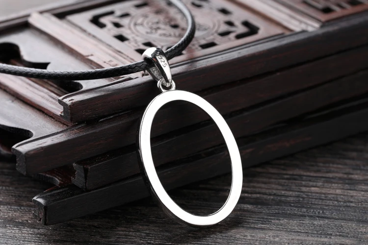 100% Sterling-Silver Color  Pendant blank space is 17*24mm 20*26mm 18*23mm 21*27mm 16*22mm 14*20mm silver