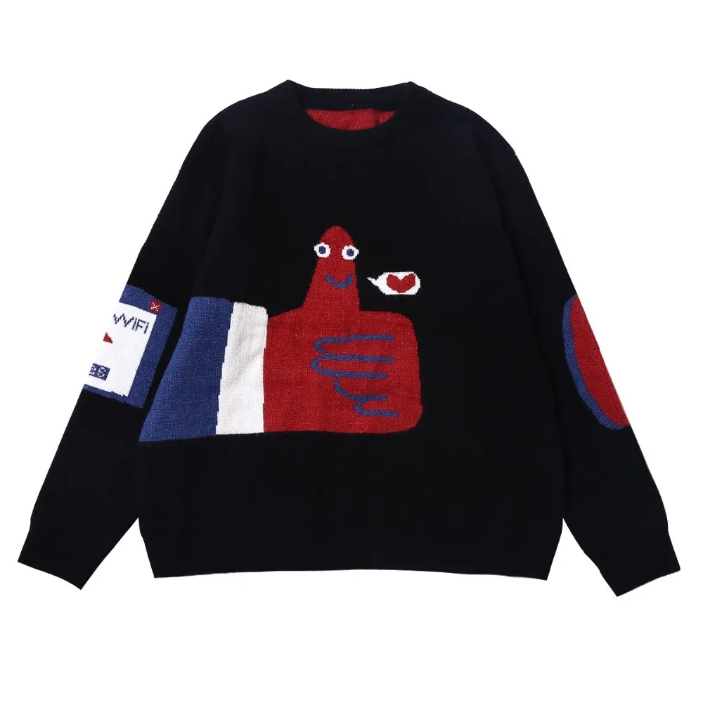 Повседневные толстые женские зимние свитера пуловер с круглым вырезом вязаные