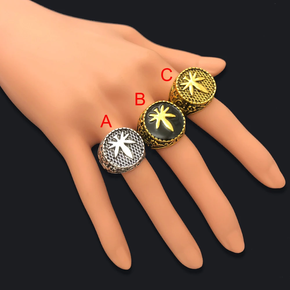 SAYYID Новый дизайн ювелирных изделий Венец Кольцо для мужской моды Ретро Покрытие Древний Серебро Золотой Цвет.