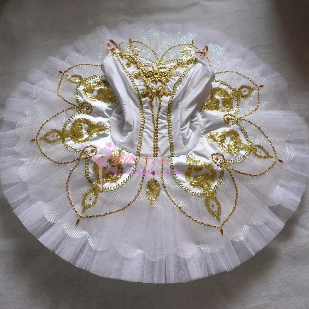 Взрослых Золотая Фея Professional балетные костюмы пачки Paquita Raymonda балетная пачка обувь для девочек Классическая балетный сценический костюм