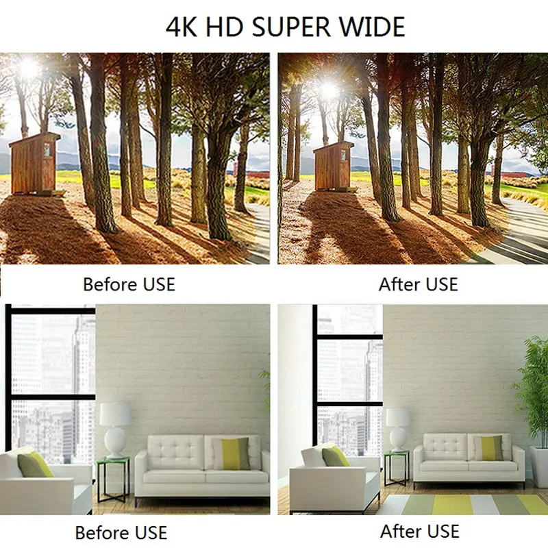 Оптический фотообъектив 2 в 1 профессиональный 4K HD супер широкоугольный объектив
