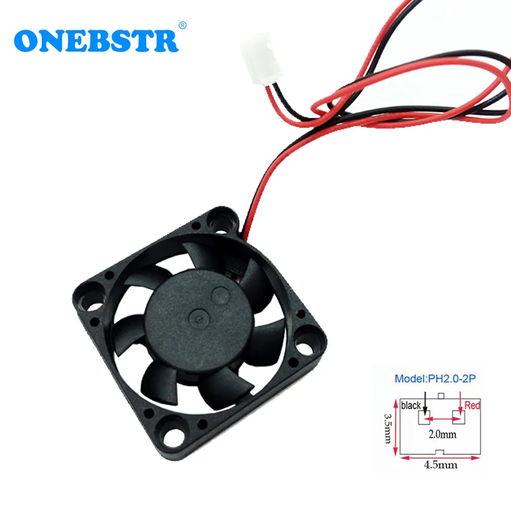 

3007 Mini Fan DC 5V 30X30X7mm Brushless Fan 3cm 30mm Small Power Supply Cooling Fan PH2.0-2Pin Length 200mm Free Shipping