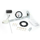 Автомобильный измеритель уровня топлива, 2 дюйма, 52 мм, светодиодный белым светодиодсветильник катором, с черным ободом, автомобильная панель приборов, 12 В