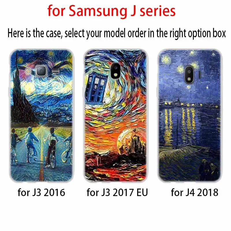 Мягкий чехол для Samsung Galaxy J6 J8 J3 J5 J7 J4 Plus 2018 2016 2017 EU Prime Pro Ace van gogh кружка vincent who