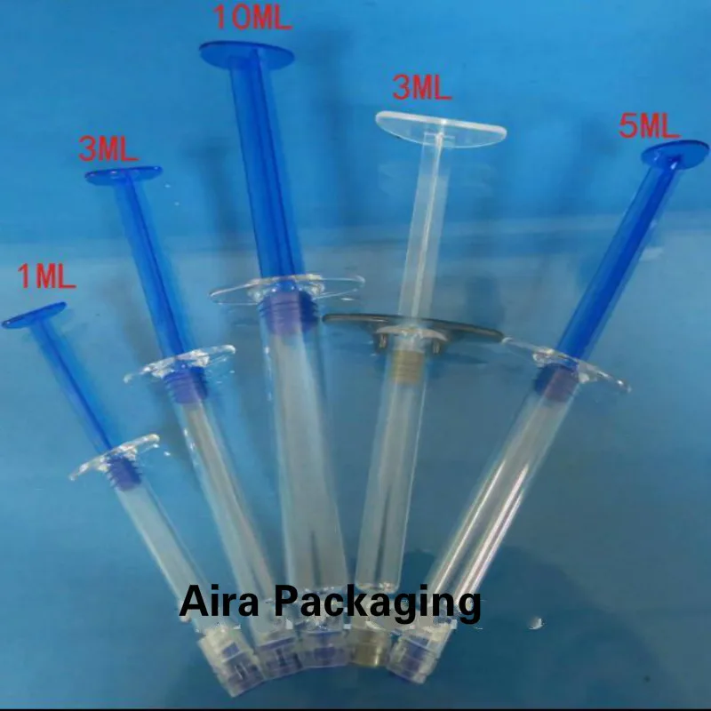 Пустая пластиковая тонкая косметическая бутылка для шприца 5 мл 100 шт./лот сделай
