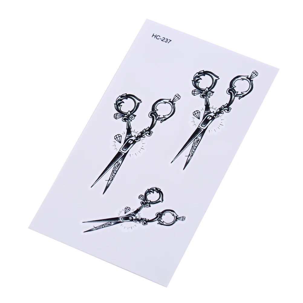 Новые 3D ножницы руки боди-арт сексуальные Харадзюку водонепроницаемые Временные