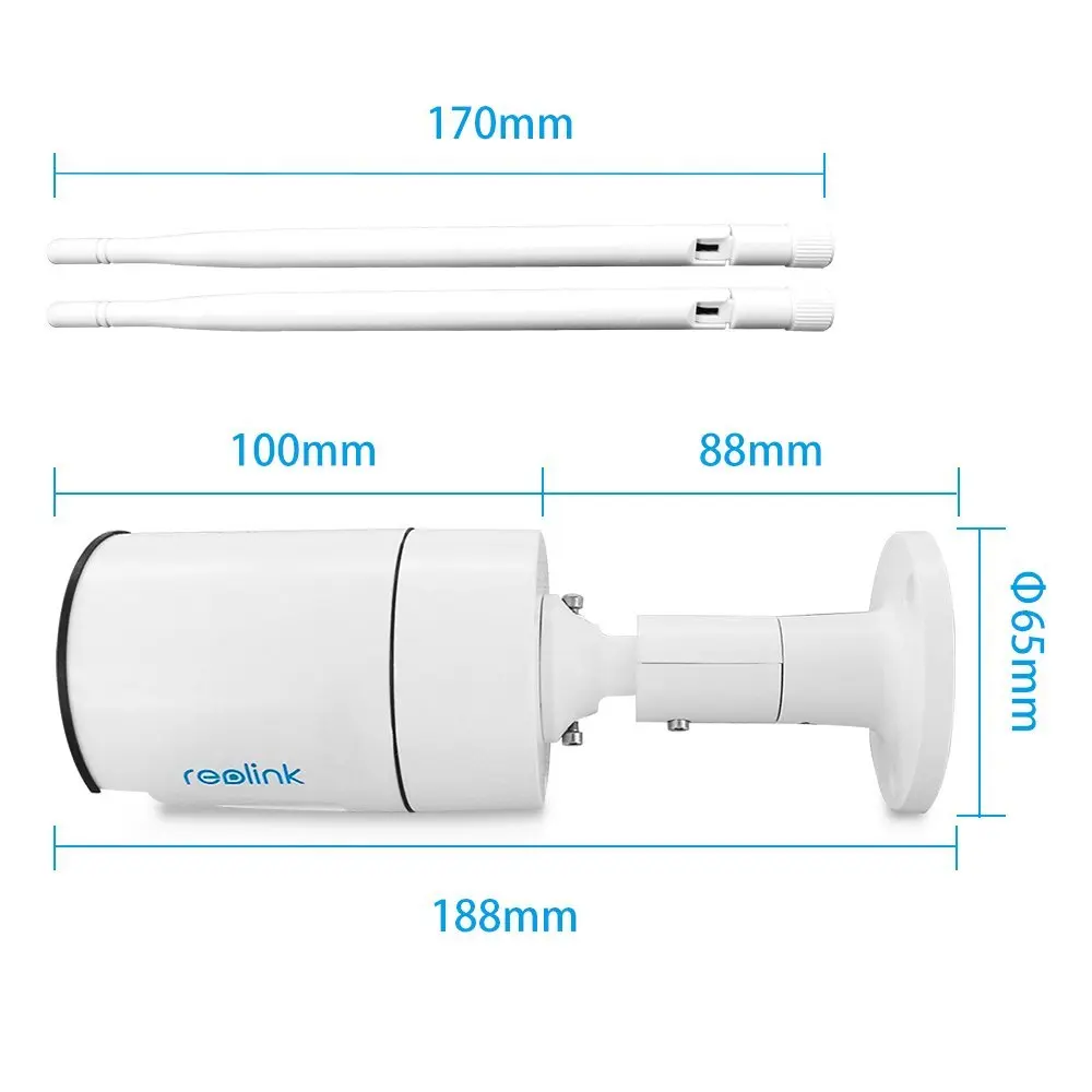 Reolink rlc-410ws 4mp 1440 P безопасности беспроводной связи ip-камеры двойной режим wi-fi