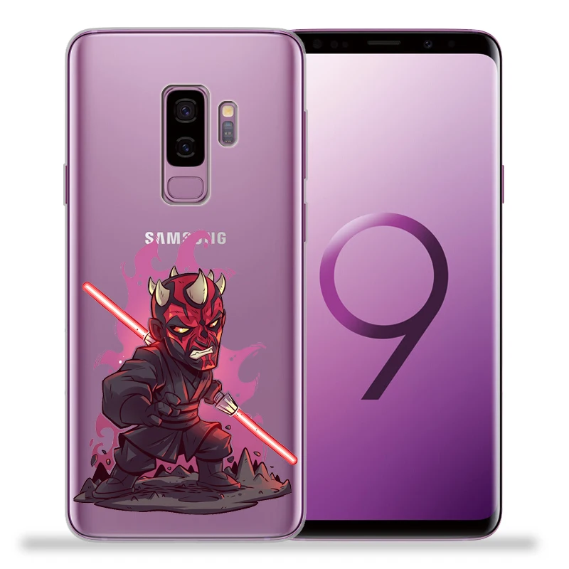 Звездные войны для крышки samsung Galaxy S9 S8 S10 плюс S7 S6 край S10 Lite Примечание 8 9 Дарт Вейдер R2-D2 йода Мягкая Обложка Etui