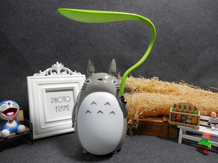 Светодиодный ночник usb зарядка мультфильм лист Тоторо Мой сосед животное ночник прикроватная детская настольная лампа для детей подарок для детей