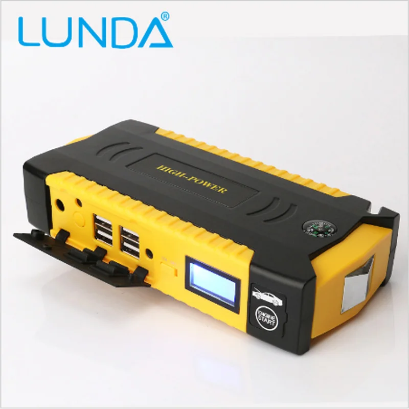 LUNDA 4USB 19B 600A портативный автомобильный скачок стартер аварийный внешний