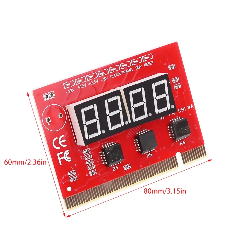 Компьютерная плата PCI POST материнская светодиодная 4-разрядная диагностическая