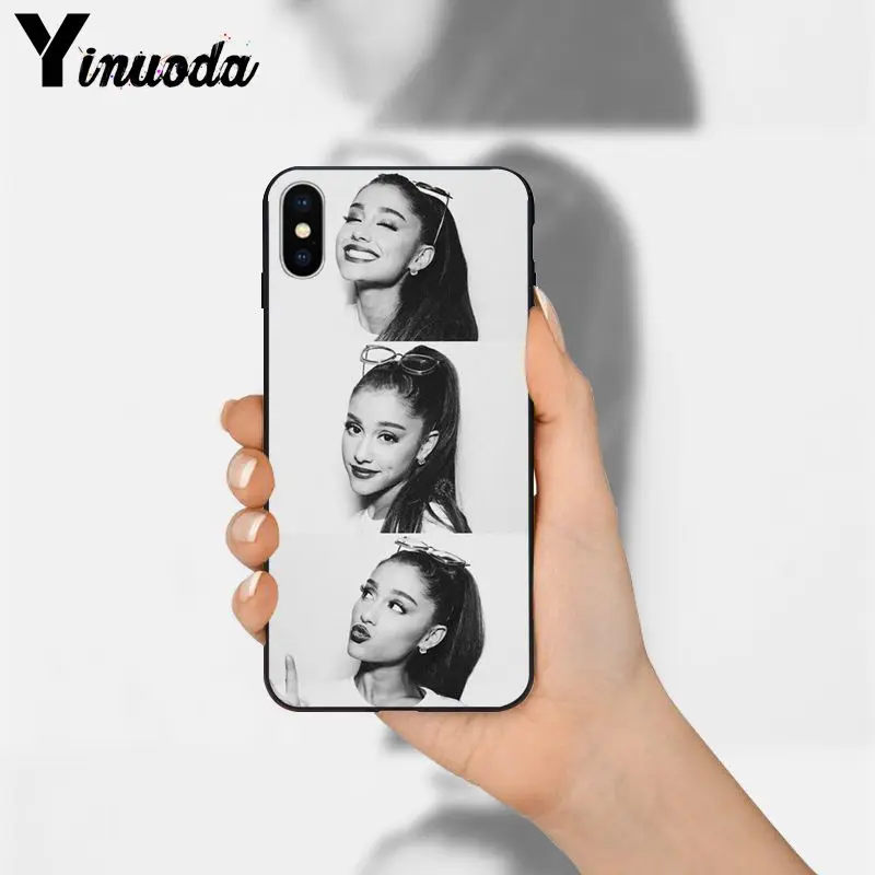 Yinuoda Ariana Grande черный мягкий чехол для телефона iPhone 8 7 6 6S Plus 5 5S SE XR X XS MAX Coque Shell |