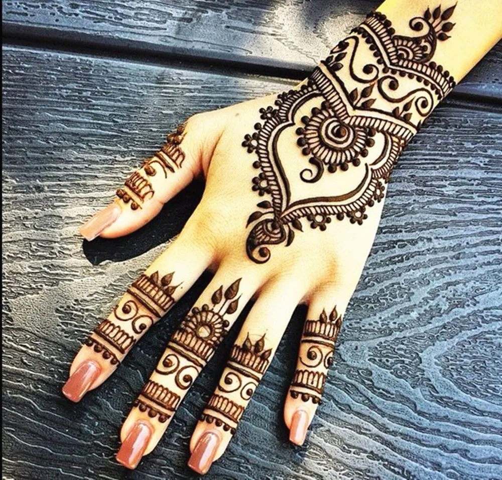 12 шт./лот + трафарет Mehndi черная хна тату паста конусы временная вспышка боди-арт