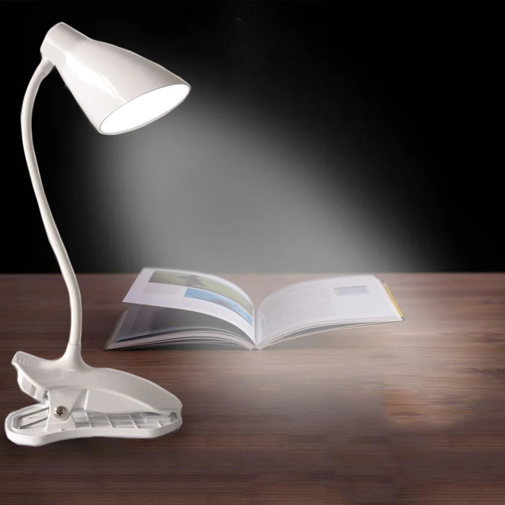 Clip On Night Eye Protection USB Charging 3 Levels Brightness Reading Bedroom Desk Adjustable Arm Book Light Led | Лампы и освещение