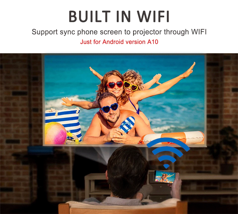A10 Led проектор для домашнего кинотеатра, офиса, 4200 люмен, поддержка 1080 P, HDMI, VGA, USB, AV порты, proyector