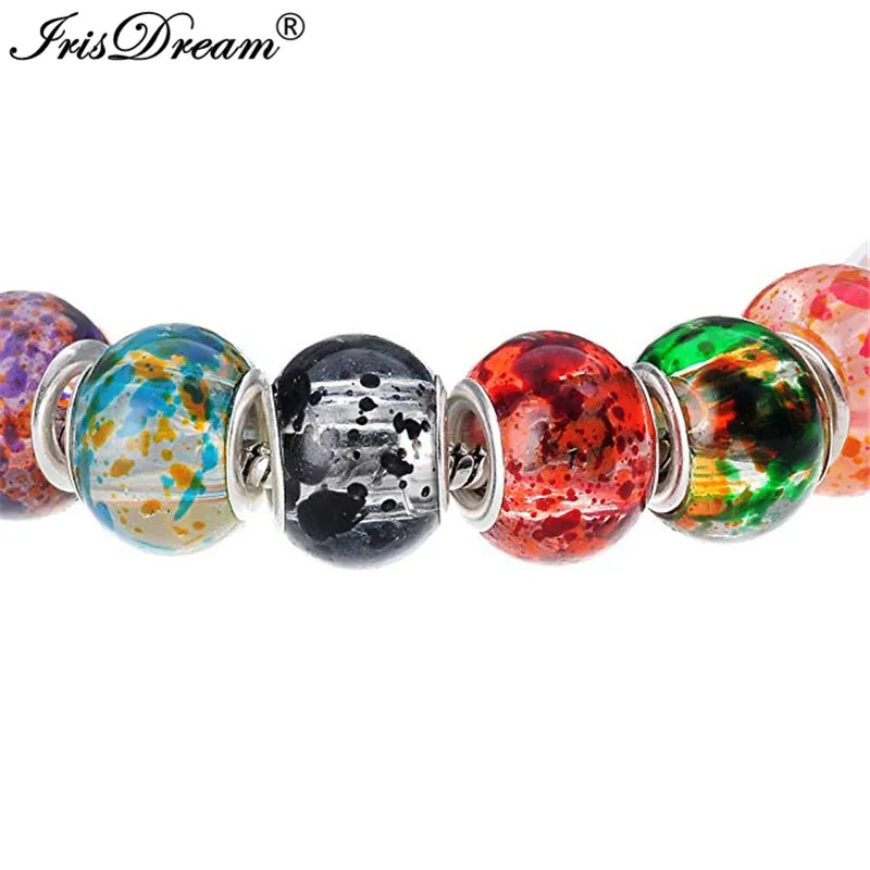 Бусины из муранского стекла с большим отверстием для браслета 10 шт./партия |