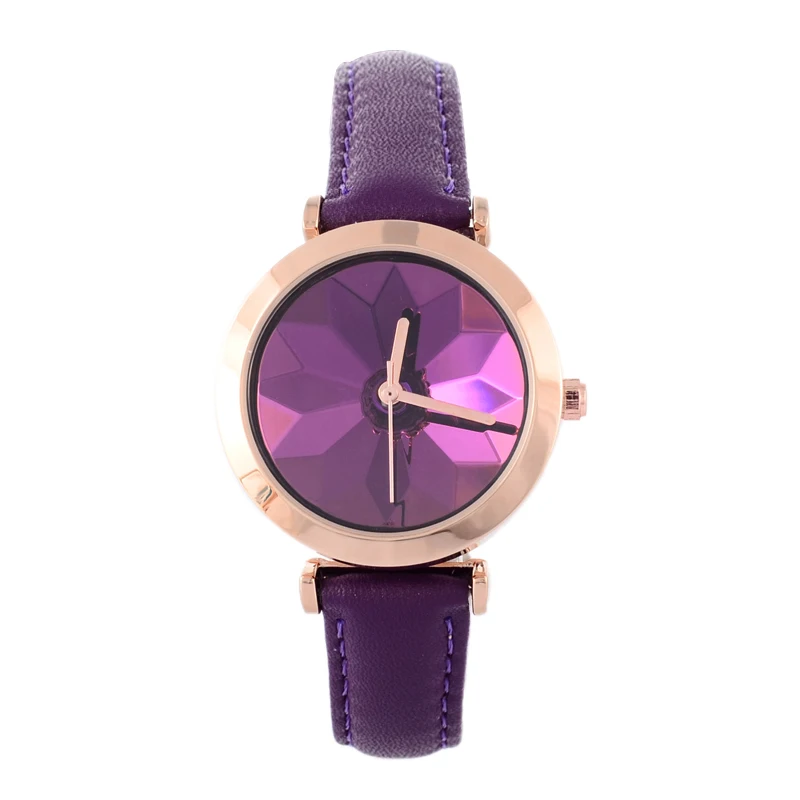 Женские наручные часы Montre Femme с цветочным принтом Lotus кожаные ярких цветов для