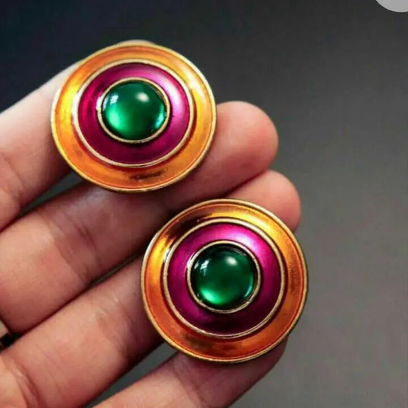 R-Clip Earring Винтажные женские серьги золотого цвета с искусственным жемчугом, модные геометрические богемные ювелирные изделия, акриловые этнические серьги - Окраска металла: R-Clip Earring