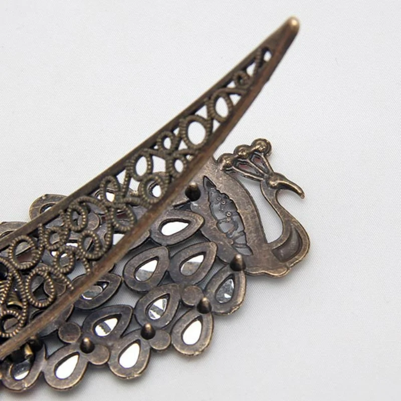 Роскошная женская винтажная красочная заколка из сплава 2 шт./lotRhinestone драгоценный