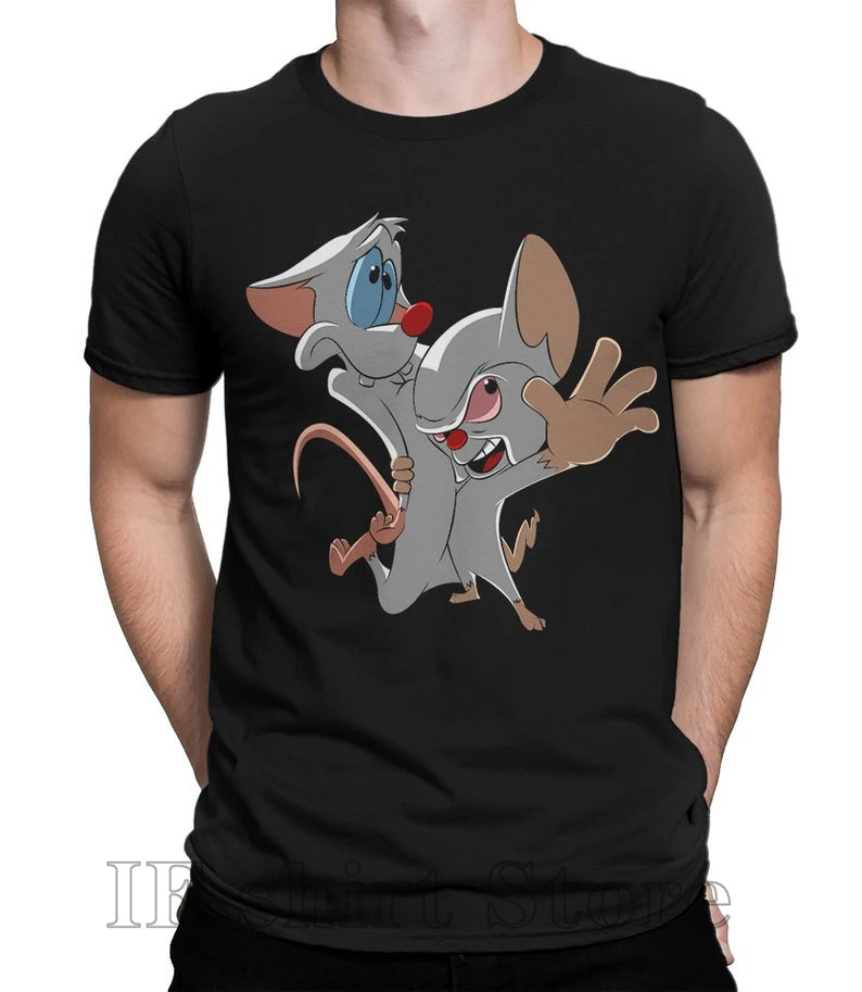 Оригинальная художественная футболка Pinky And The Brain для мужчин женщин и детей все