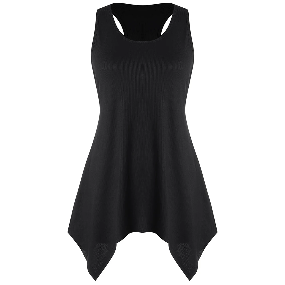 Женский кружевной топ на бретельках VESTLINDA черный длинный повседневный с вырезом